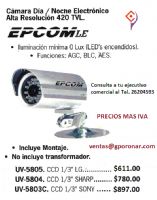 CAMARAS DIA/NOCHE ELECTRONICO ALTA RESOLUCION
